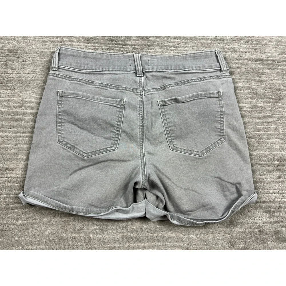 NYDJ Denim Shorts Womens 6 Grey‎ Lift Tuck Technology Cuffed Casual 5-Pocket